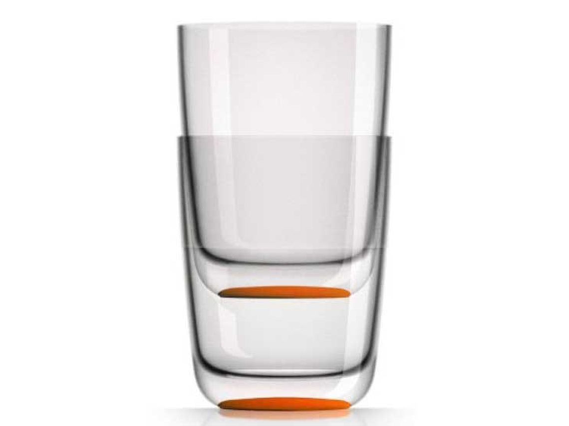 Xícara Palm Transparenteplastimo