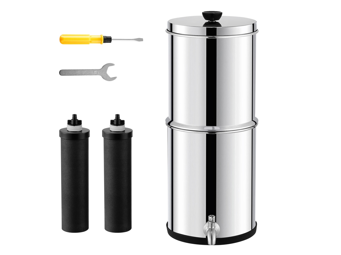 Filtro De Água De Alimentação Por Gravidade Succebuy 2,25g, Aço Inoxidável, 2 Filtros
