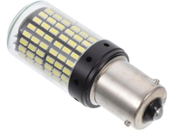 Sinalizador de direção automotivo em LED, 144 SMD 3014 1156 Bay15s, branco, anti-estroboscópico.