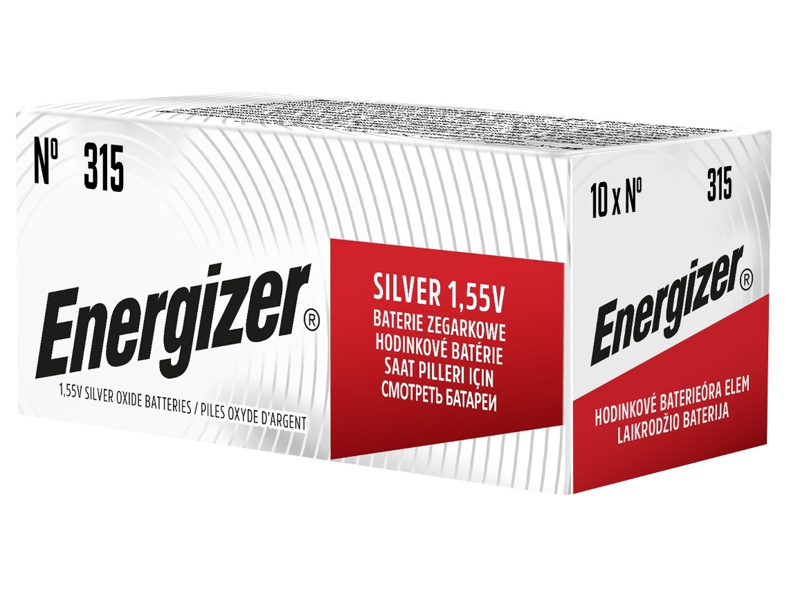 ENERGIZER Pilha de Relógio 315 Pacote 1 Caixa 10 Unidades.