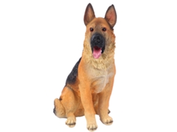 Figurina de Cachorro em Resina para Decoração | S/MARCA
