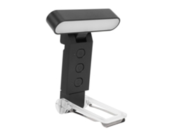 Aetheria lâmpada de Leitura Clip On Recarregável Pasta Led 6 Níveis de Brilho 5 Cores Timer Preta