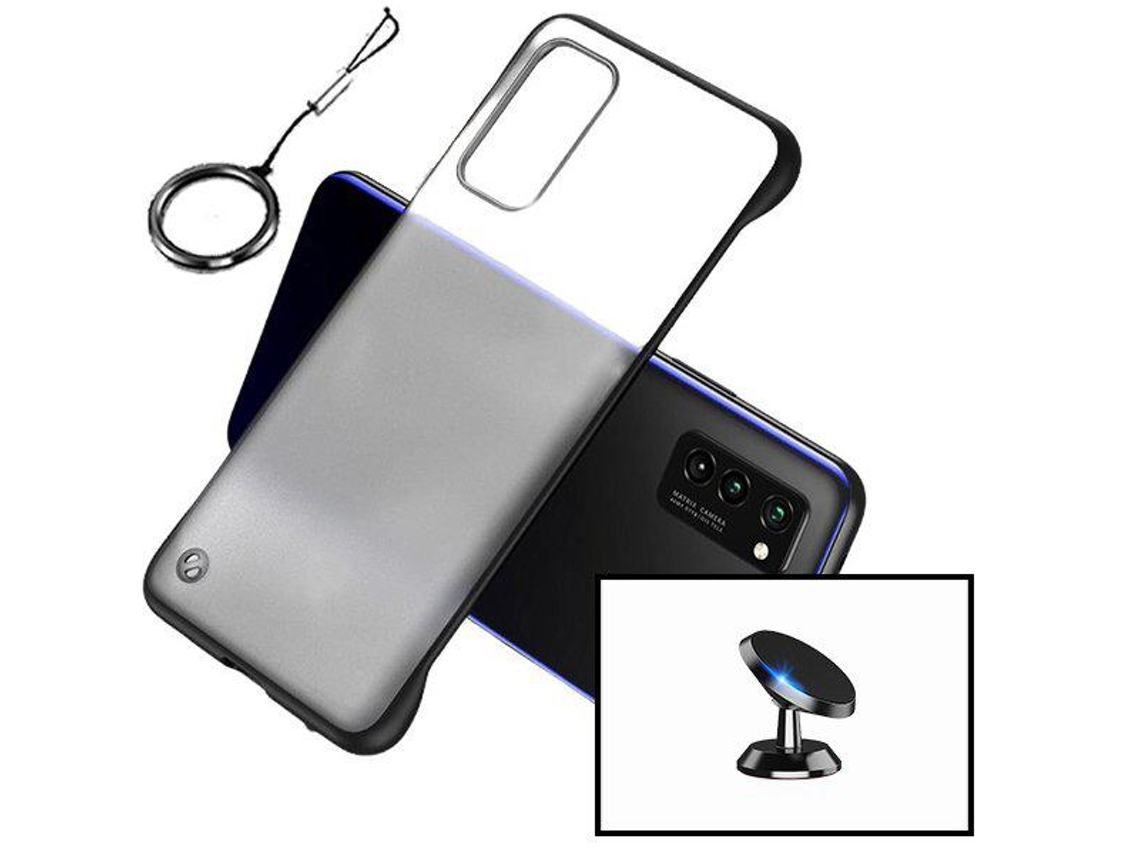 Kit Suporte Magnético de Carro Capa Invisible Bumper Xiaomi Redmi 9 Prime