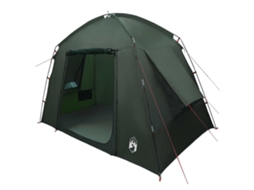 Conjunto 1 Barraca De Cabana Ao Ar Livre Vidaxl Verde Poliéster (210 X 210 X 138 Cm)
