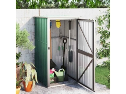 Vidaxl Abrigo P/ Ferramentas Jardim 88x89x161cm Aço Galvanizado Verde