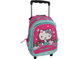 Mochila com Rodas HELLO KITTY Apple (Rosa, Azul - Poliéster - 36x26x16cm)