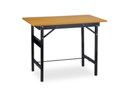 Relaxdays Mesa De Trabalho Dobrável, Até 100 Kg, Régua De Medição, Hbt 76x100x60cm, Mesa De Trabalho, Natural/preto