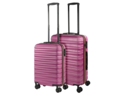 Conjunto de Malas Rígidas Abs JASLEN Oporto Fúcsia 43X35X26 Cm