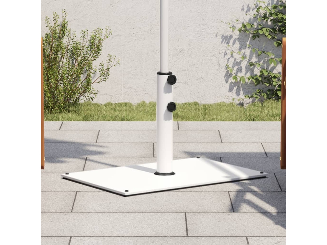 Vidaxl Base De Guarda-sol Para Postes De Ø32/38/48 Mm 15 Kg Retangular
