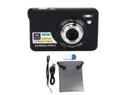 Raum-câmara Digital 64mp Com Autofoco E Zoom Digital 20x Para Vlogging, Tela De 2.8 Polegadas