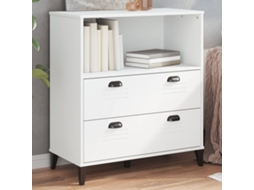 Vidaxl Estante Viken 80x40x90 Cm Derivados De Madeira Branco