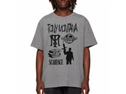 Rockinstone Scarface Movie Tomymontanaandfriends Heather Graphite Adult T-shirt Size:xxxl
