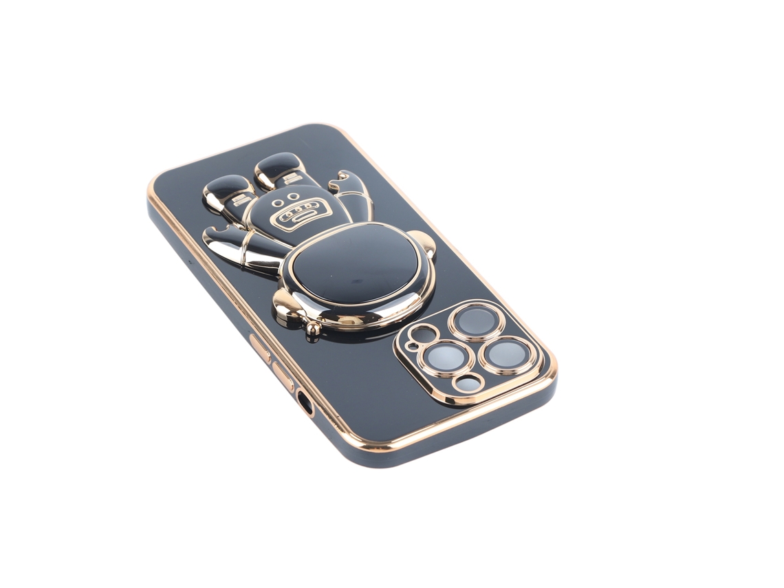 Capa de Telefone EOOCOO com suporte eletroplatado