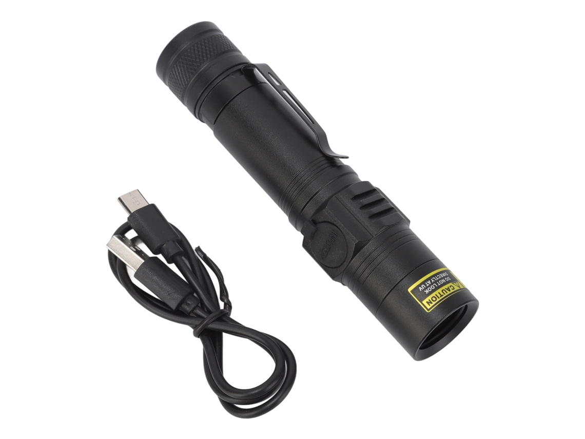 Lanterna Led Uv de Luz Negra 365nm Recarregável CHABERLU