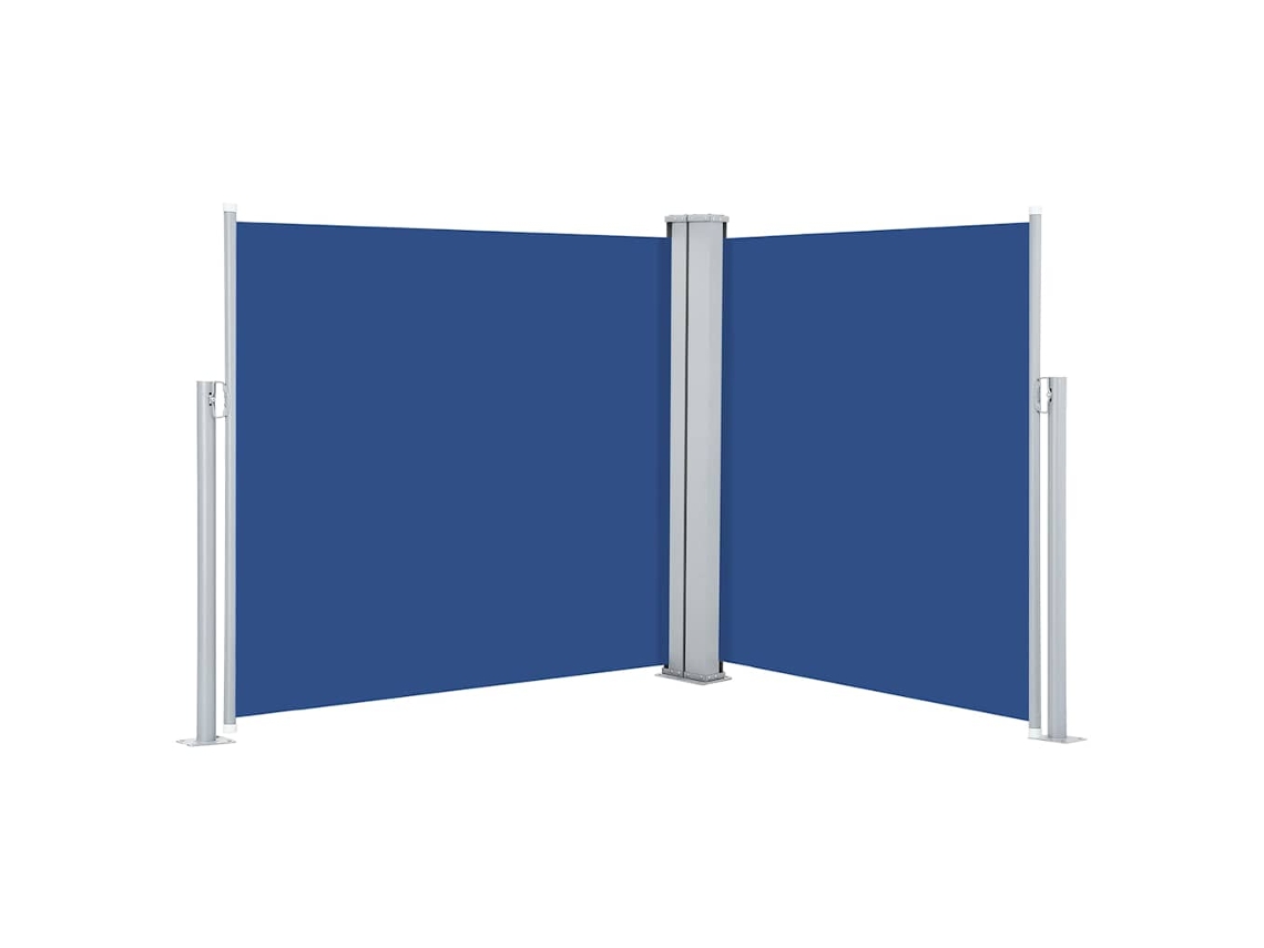 Side Awning, Side Awnings Vidaxl Azul Tecido (100 X 600 Cm)