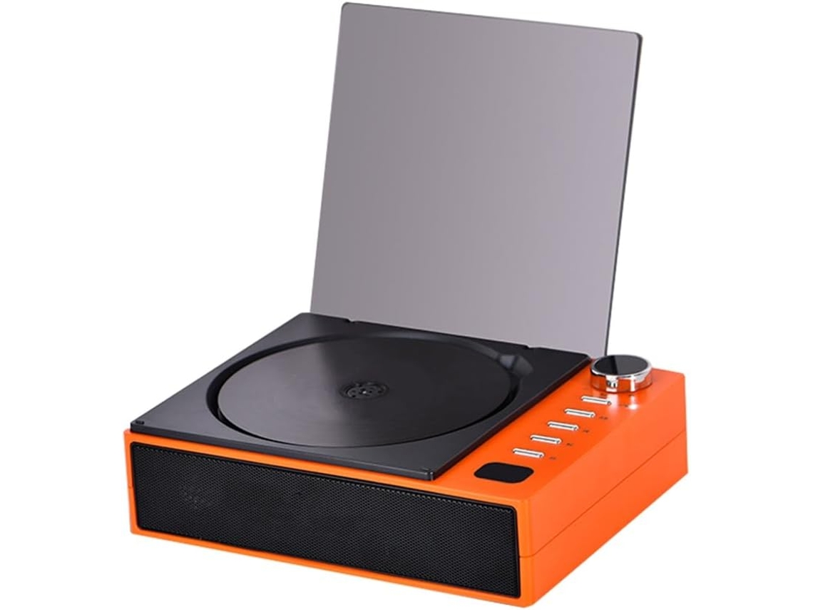 Leitor de Cd Portátil, Áudio Bluetooth, Saída Óptica, Álbum Digital para Audiófilos SFUSHOS