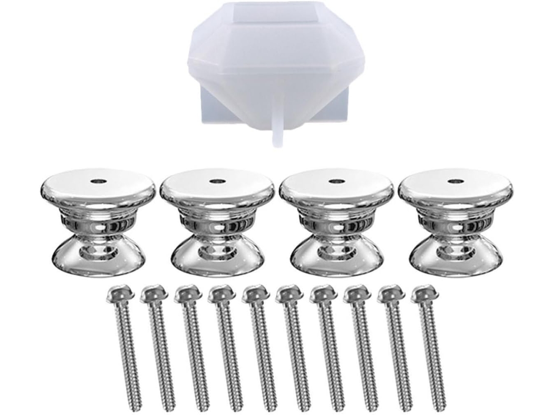 Molde De Silicone Para Puxadores Armário, Fácil De Limpar E Guardar, 1 Conjunto Reutilizável Para Artesanato Diy