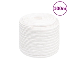 Vidaxl Corda De Barco 18 Mm 100 M Polipropileno Branco Completo