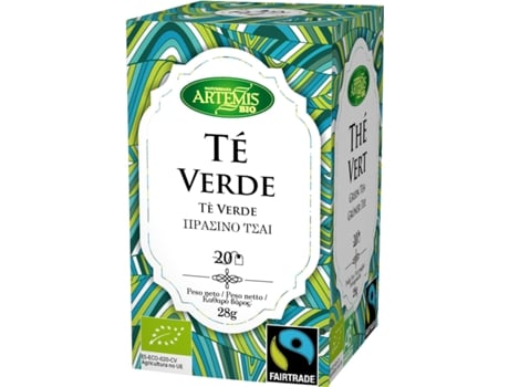 Chá ARTEMIS BIO Te Verde Fair Trade Eco 20 Filtros