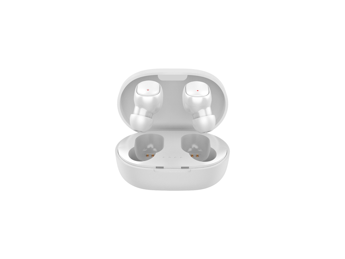 Auriculares Bluetooth True Wireless  Feminino Masculino 5.0 Portátil Estojo de Transporte Branco