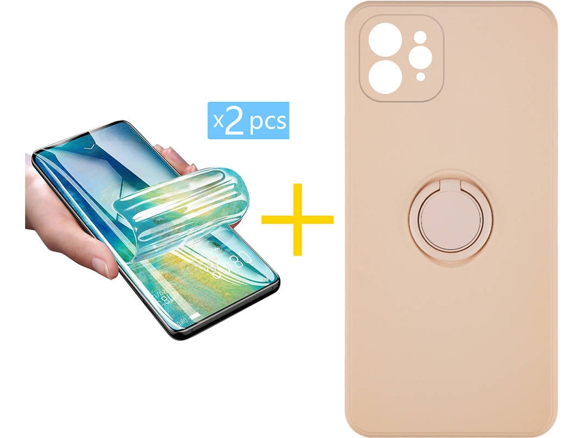 Capa + 2 Películas para iPhone 11 Pro SKYHE Rosa-Creme