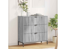 Vidaxl Buffet Cinza Sonoma 79,5 X 33 X 82 Cm Derivados De Madeira