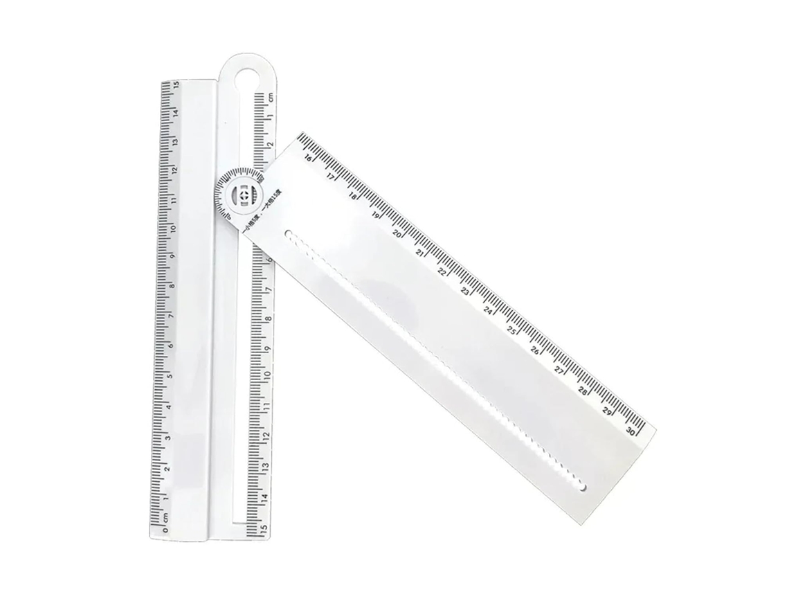 Régua Geométrica Multifuncional Dobrável De 0 A 180° Para Desenho, 1 A