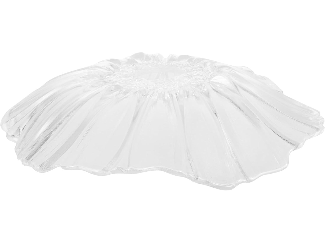 Lustre de Vidro Plissado para Sala de Estar, Luminária Decorativa e Elegante para Pendurar, Grande. SFUSHOS