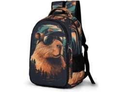 Mochila Escolar Masculina, Moderna Kapibala Para Meninas, Mochilas Escolares Fofas Com Estampa Animais