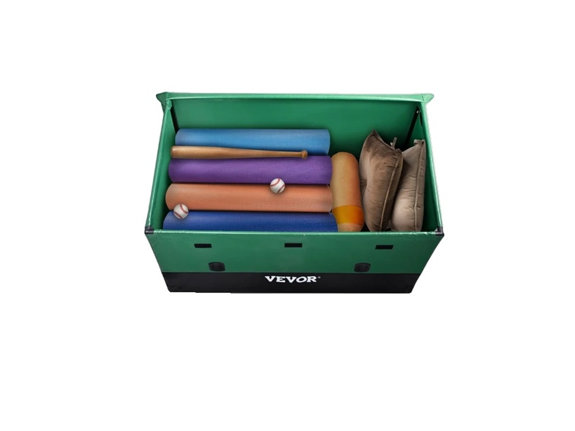 Caixa De Armazenamento Externa, Estrutura Galvanizada, Capa De Lona Pe,150 Gallon