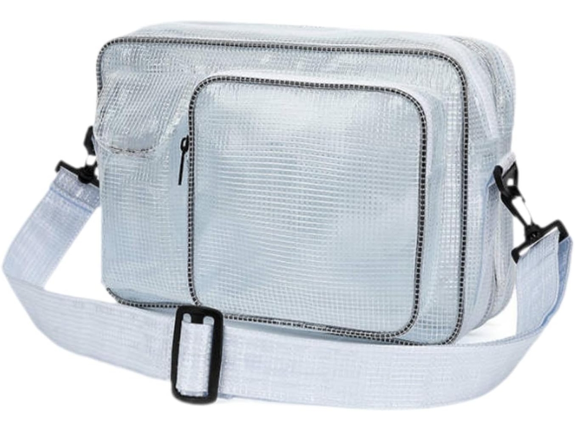 Bolsa Engenheiro Ferramentas Branca, Transparente e Prova de Poeira para Montanhismo