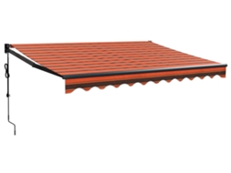 Automatic Retractable Awning, Automatic Retractable Awnings Vidaxl Multicolor Tecido (3.5 X 2.5 M)
