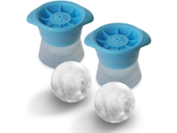 Conjunto De 2 Formas De Gelo Esféricas Grandes Para Cubos(cinza)