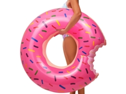 Boia gigante de donut de morango AQUAFORGE
