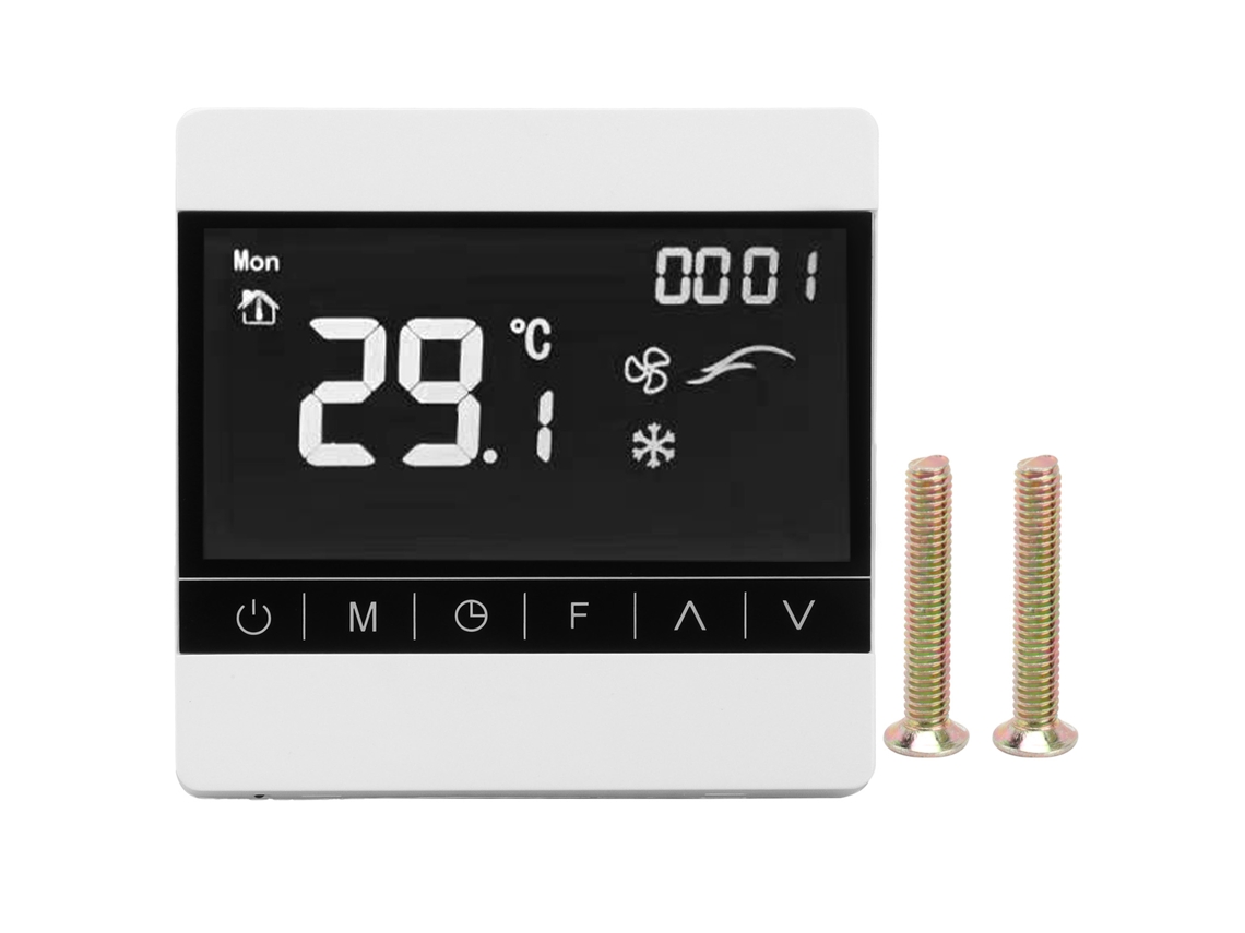 Termostato inteligente programável para aquecimento por piso com tela LCD controle de temperatura AC220V S/MARCA