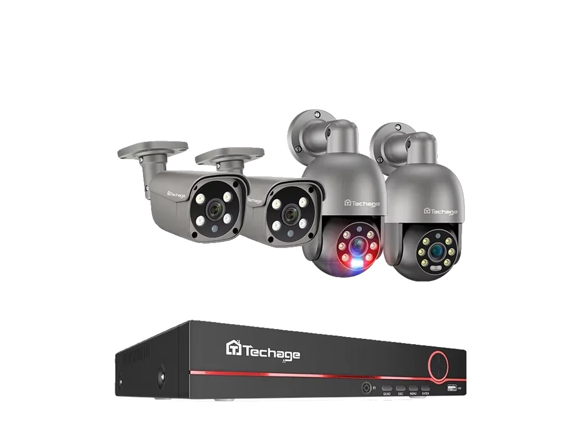 Sistema de Câmera Ip, Resolução de 5mp, Acesso Remoto, 8ch Nvr 4 Câmera a, 3tesporte Ao Ar Livre OEM
