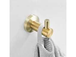 Lslytq Barra De Toalha Em Aço Inoxidável Dourado Escovado, Conjunto De Acessórios Para Banheiro Com Montagem Na Parede