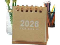 Calendário Mensal, De Mesa, Pé, Exibição, Escritório, Bloco Metal,