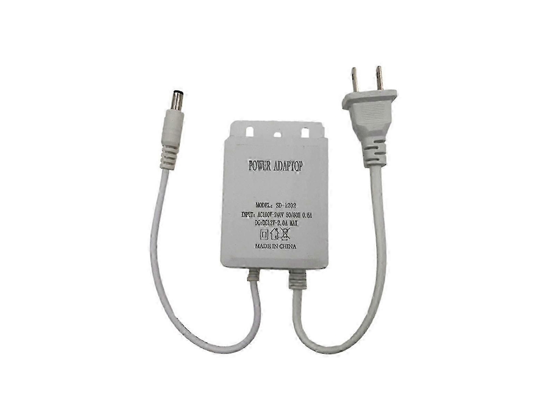 Adaptador De Energia 12v 2a À Prova Dágua Para Câmera De Vigilância, Adaptador De Energia À Prova De Chuva Para Fita De Led. Hengjian