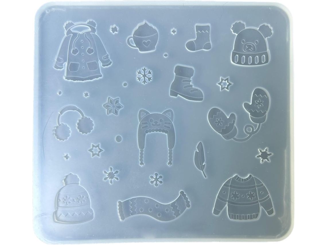 Moldes de argila, moldes de silicone para fondant