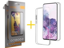Capa + 2 Películas para Samsung Galaxy S20 5G ACCETEL Transparente Claro