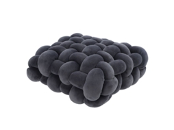 2026 almohada Nórdica Cuadrada 30x30x12cm Tela Plush Suave Decorativa para Sofá Cama Gris Oscuro