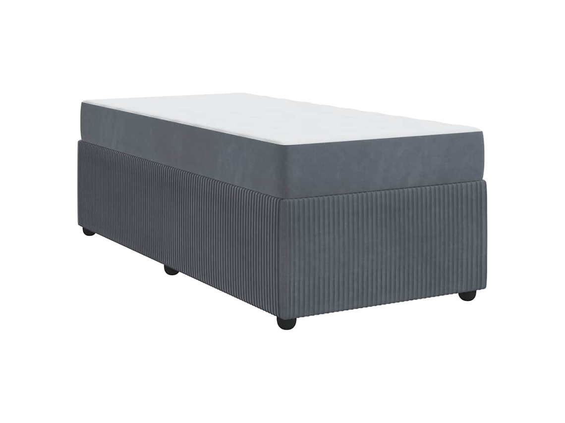 Conjunto 1 Cama Moderna Vidaxl Cinzento Tecido (80 X 200 Cm)