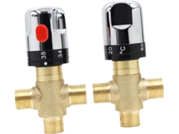 Válvula Misturadora Termostática em Cobre com Segurança Térmica Integrada, Controle Preciso de Temperatura. SFUSHOS