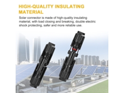 Laxiscreed Conectores Solares Ip67 Macho E Fêmea Para Painéis Fotovoltaicos De Alta Durabilidade