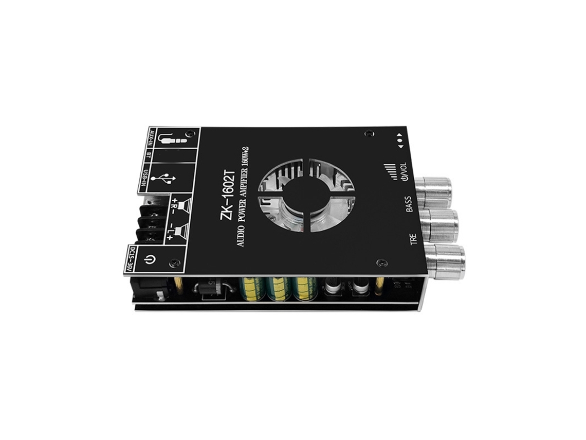 Fonte De Alimentação Zk-1602t, 2.0 Canais, Compatível Com Bluetooth 5.0, Fonte De Alimentação Digital Tda7498e, 160 W X 2.
