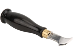 Ferramenta Dobrável para Borda de Couro de 2 Mm, com Cabo de Madeira Lixada . AQUAFORGE (1 Unidade)