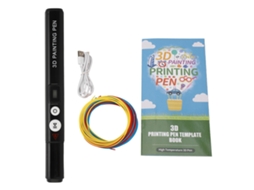 Caneta De Impressão 3d De Alta Temperatura Com Tela Lcd Ergonômica Para Pla Abs Preto