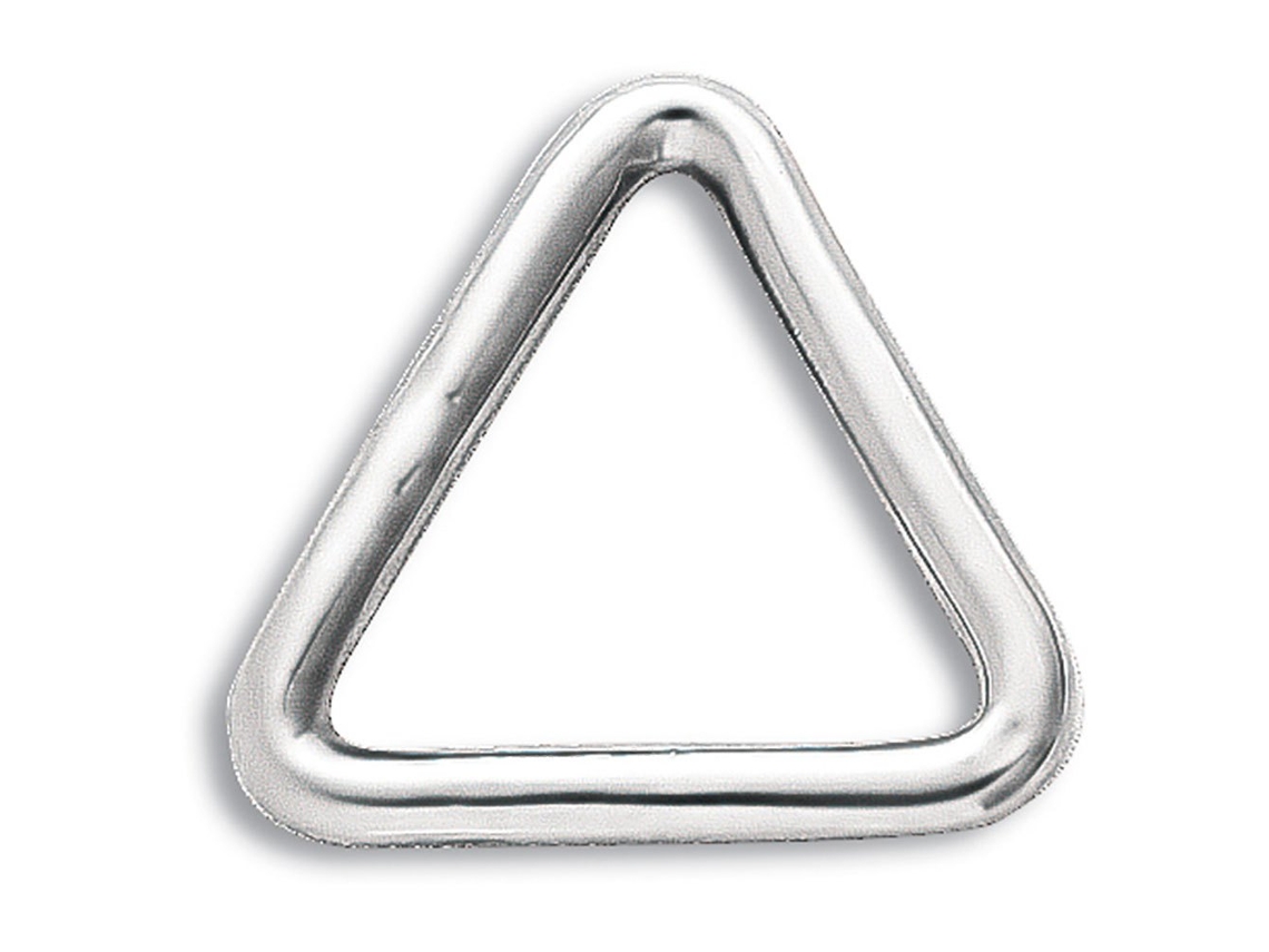 Anel Triangular de Aço Inoxidável Prateado 5 X 50 Mmoem Marine