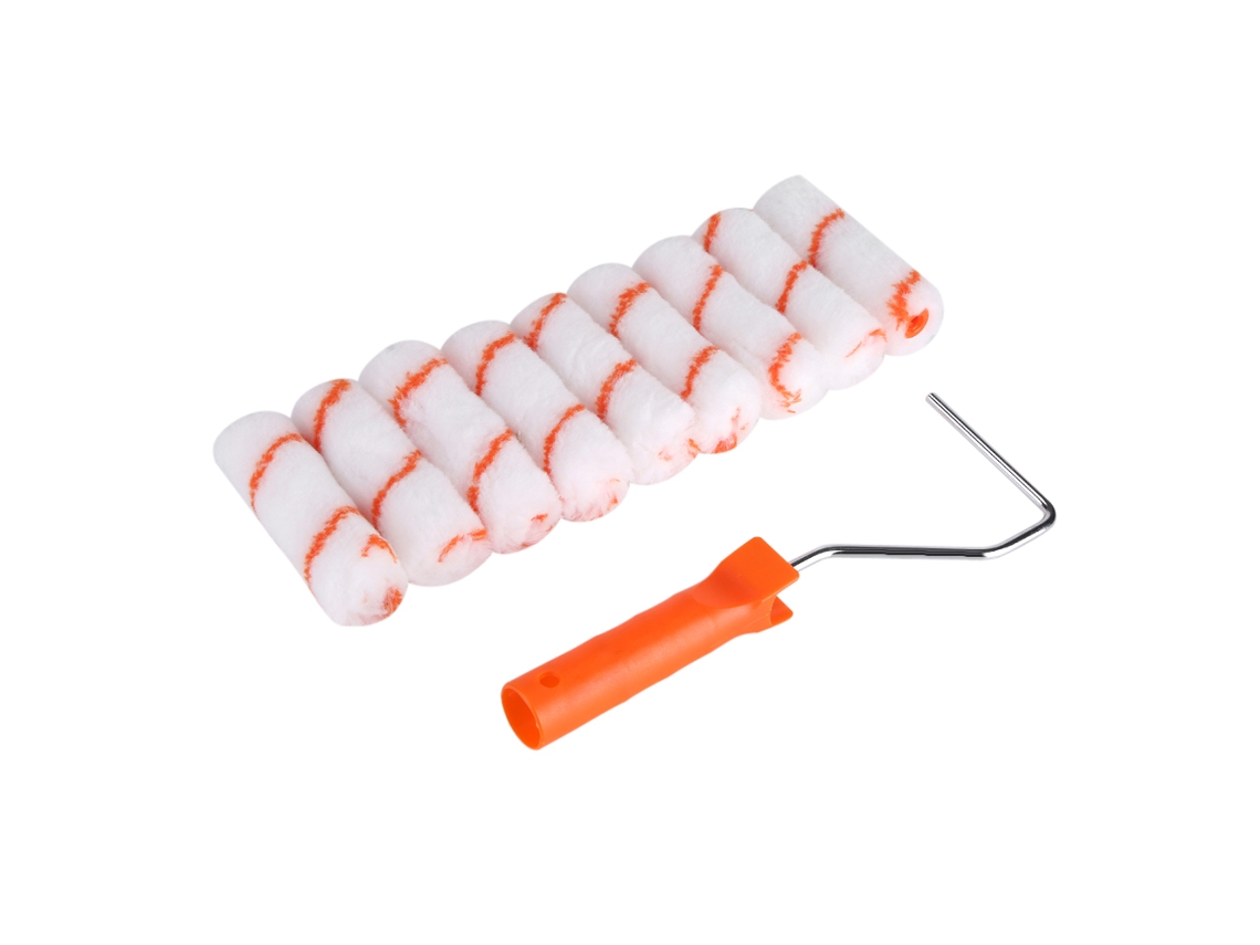 Kit de Ferramentas de Pintura para Parede, 10 Peças, com Rolo de 4 Polegadas Substituível S/MARCA